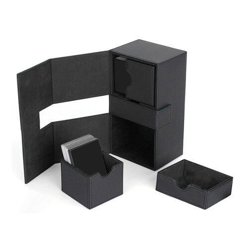 Kartendeckbox mit 3 Schubladen, große Kapazität,