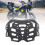 Motorrad-Hinterradgepäckträger, rostfrei, schwarz 13