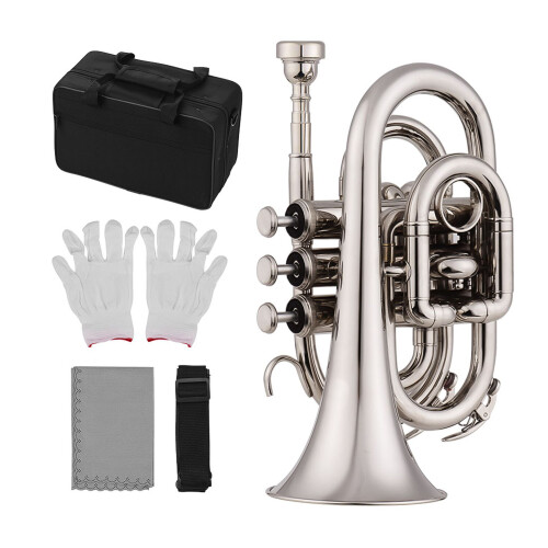 Mini-Taschentrompete Bb Flaches Blasinstrument aus 1