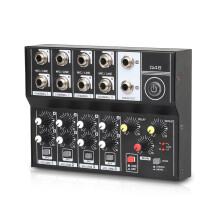 8-Kanal-Multifunktions-USB-Audiomixer Tragbarer