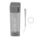500 ml 17 oz Wasserflasche, transparent, tragbar, 2