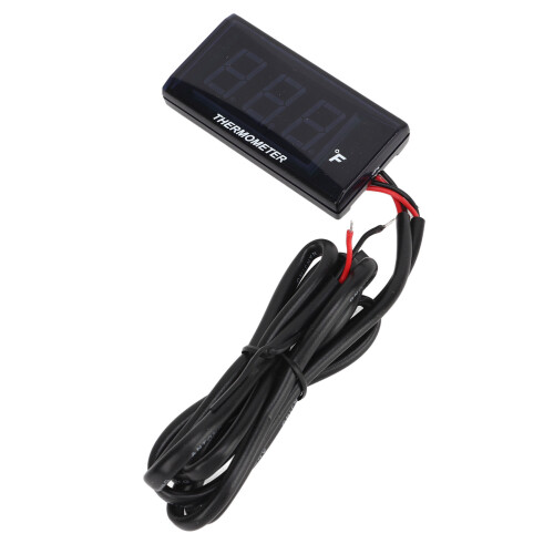 DC12V Digitalanzeige Motorradthermometer M10 2