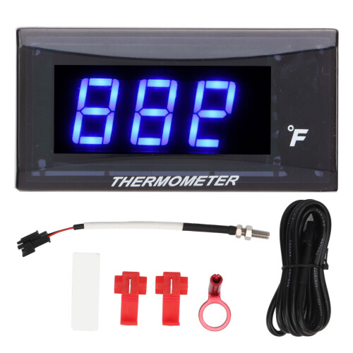 DC12V Digitalanzeige Motorradthermometer M10 1