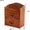 Wooden Sewing Box Vintage Basic Home Sewing Kit for Adults, Blue 5