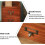 Wooden Sewing Box Vintage Basic Home Sewing Kit for Adults, Blue 4