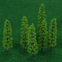 10 Stück Modell Tannenbaum Kunststoff Miniatur