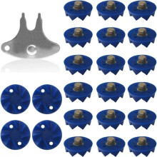 22 Blue Cricket Replacement Spikes with Spanner