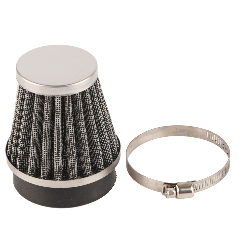 Clamp-On Pod Intake Filter Motorcycle Air Filters Reusable Air Filter Adjustable Intake Filter Vibration Absorbing Flange Universal Fitment For Bikes 9139052941915