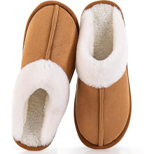 Pluche instapslippers voor dames, zachte slippers met dikke antislipzool, warme, comfortabele en zachte slippers met memory foam binnenzool en