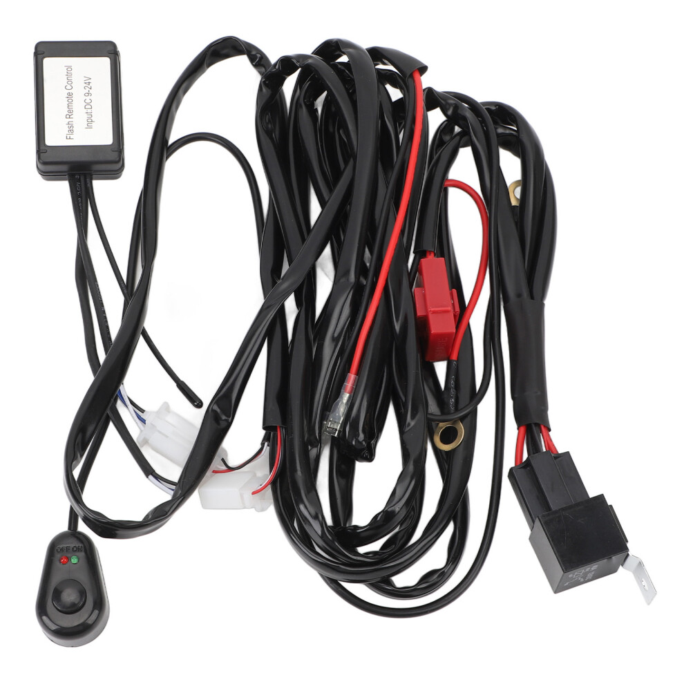 Dc12v Remote Wiring Harness 9.84Ft 40A 16Awg Light 7444352032884