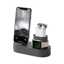 Doppio supporto dock per Apple Watch, caricabatterie wireless efficiente e ultraveloce per Apple Watch Ultra 2, Ultra SE 2, SE 10, 9, 8, 7, 6, 5, 4,