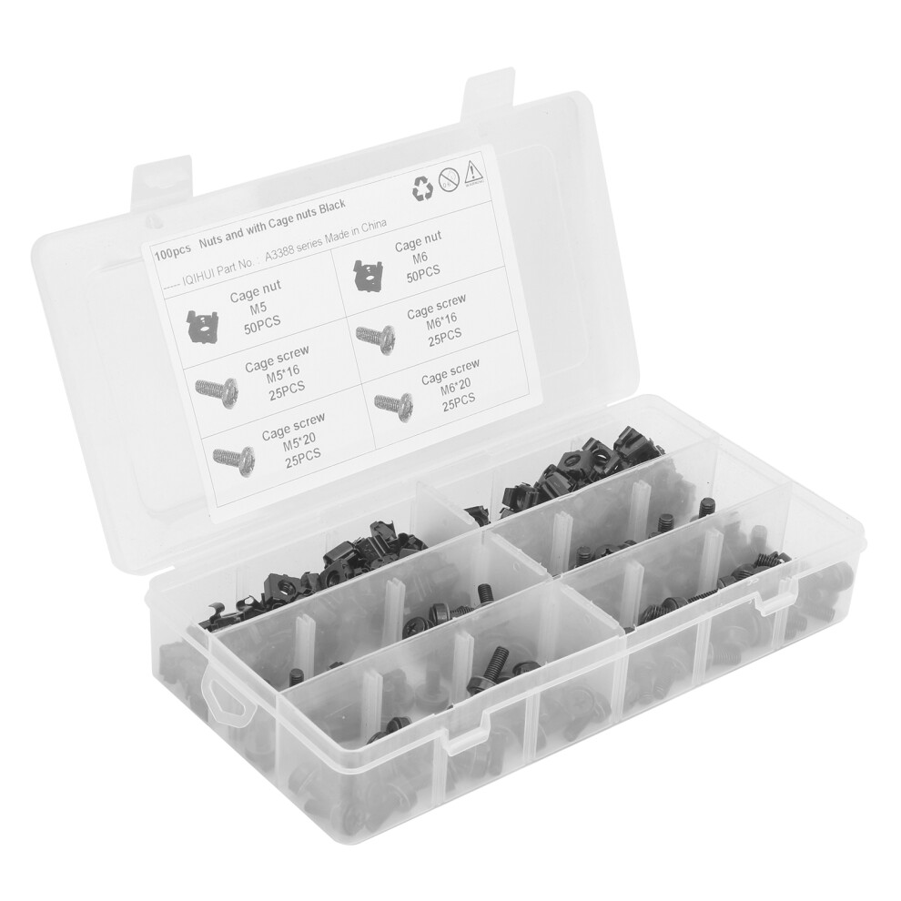 200 Stã¼Cke Kã¤Figmuttern Und Schraubensatz M5 M6 8223848598870