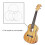4 teile/satz Ukulele Ukelele Uke Saiten Nylon 6