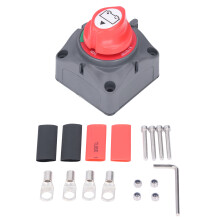 Interruttore batteria marino 12-48V impermeabile per impieghi gravosi, interruttore generale di accensione/spegnimento con doppio supporto batteria e