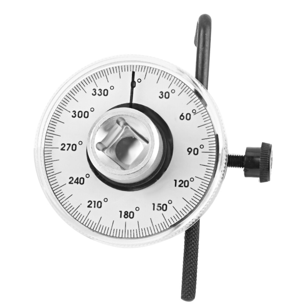 Angle Gauge 4 1/2 Drive Torque Wrench, 360 Degrees Calibration W/ 2 Degree Increments, Easy Read Dial High Performance Tool W/ Adjustable Arm Ideal 4 9139052876811