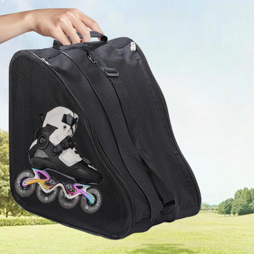 Gnrique Ice Skate Storage Bag with Shoulder Strap,,, Black 2