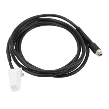 Adattatore cavo AUX a 6 pin per autoradio di serie, presa femmina standard da 3,5 mm a 6 pin con linguetta di bloccaggio, adattatore musicale