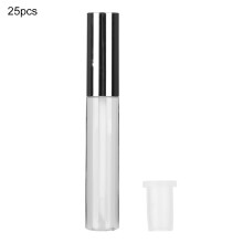 Portable Lip Gloss Bottles Refillable Transparent Containers Leak Proof Soft Wand Applicator For Eyelash Growth Formula