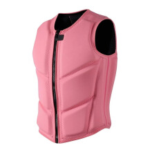 life jacket with zipper, neoprene life jacket for kayaking, snorkeling, fishing(Pink,S) S Pink