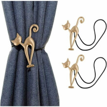 Fermacravatte magnetici decorativi per tende, con magnete potente e materiale in lega per un facile utilizzo nella decorazione della casa.