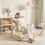 Homcom HOMCOM Comfortable Relax Rocking Chair with High Back, Cream White 1