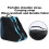 Breathable roller skate bag, waterproof, large capacity, portable with shoulder strap, blue 3