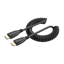 Opgerolde mini-HDMI-compatibele naar-recht hoofd