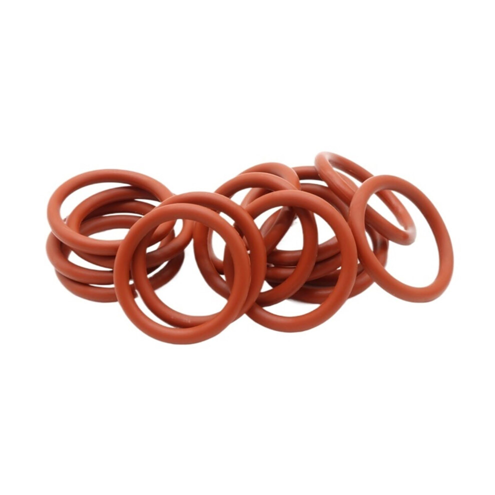 10 Pieces Vmq Oring, 15Mm Od 9Mm Id 3Mm Cs, Silicone Rubber, Red 9426802039696