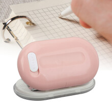 Heimbüro 3-Loch-Locher Mini-Handbetriebene Stanze mit rosa Oberfläche, 1,5 mm Kapazität