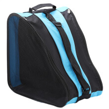 Ice Skate Storage Bag Roller Skate Accessories Ice Skate Bag with Shoulder Strap Blue