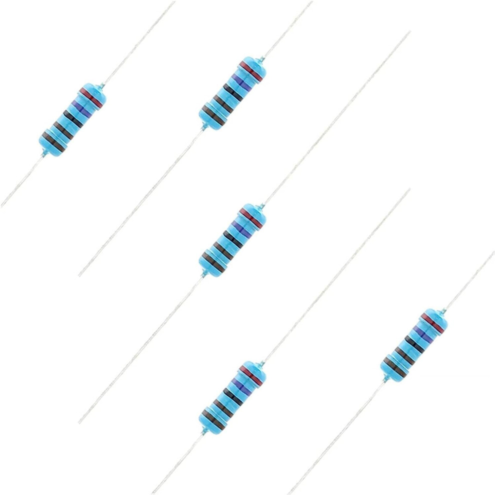 100 Pieces 1/2 W 1 Percent Metal Film Resistor 0.5 W 1R2m Ohm Resistor 9365049539517