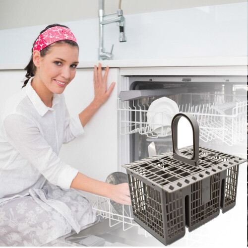 High Capacity Dishwasher Flatware Holder Easy Cleaning 2