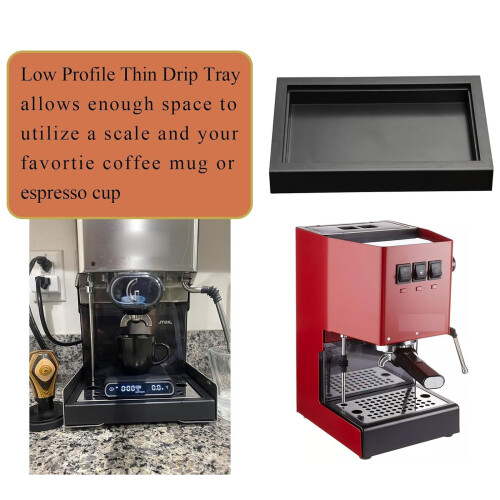 Low Profile Water Saving Drip Tray Heat Resistant Coffee 1