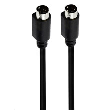 Vergulde S-videokabel Mini Din 4-pins mannelijk-0,5 m rechte kop