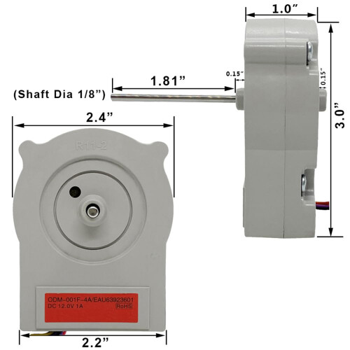 Energy Efficient Fridge Fan Motor Low Noise Operation Cooling 2