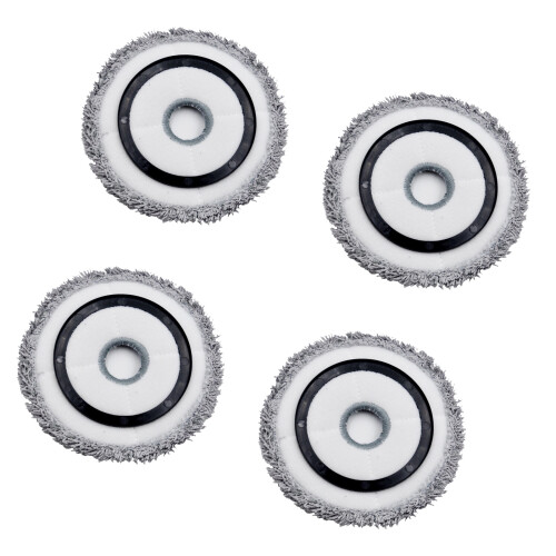 Set van 4 wasbare, herbruikbare robotstofzuigerpads,