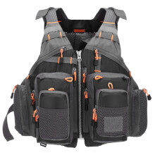 Anglerweste Outdoor Angeln Weste EPE Schaum Sicherheit Jacke Schwarz
