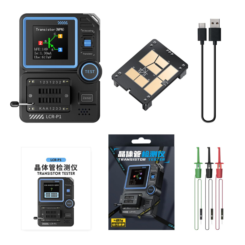 Lcrp1 Multifunction Electronic Component Meter With Color Screen For Semiconductor Analysis Tool 9365049541169