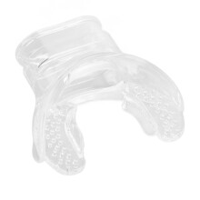 Universal Transparent Comfortable Silicone Diving Mouthpiece Bite Replacement with Tie Slot Snorkeling Freediving
