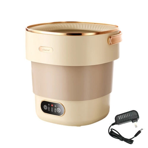 Ruimtebesparende mini-wasmachine met afneembare-Kaki VS