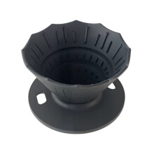 Zusammenklappbarer Kaffeefilter, wiederverwendbar,-Schwarz