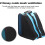 Ice Skate Storage Bag,,, Shoulder Strap, Blue 3