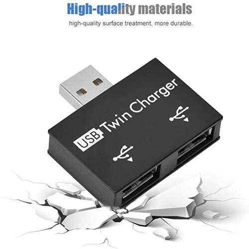Διανομέας USB για φορητές συσκευές, Διπλός φορτιστής με διαφανή σύνδεση, Μίνι 1