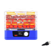 Elektrische Voedseldehydrator Fruit Droogmachine 5 Layer-blauw