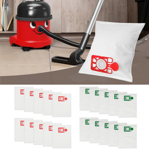 10er-Pack, einfach zu installierende Staubsaugerbeutel,-Rot 1