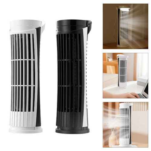 Ventilateur de bureau électrique alimenté par USB, petit-Noir 2