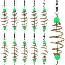 Feeder Basket Fishing Bait Cage Trap with Luminous Beads