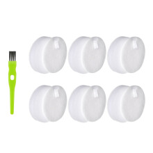 Lot de 6 filtres éponge pour aspirateur sec et humide, pièce de