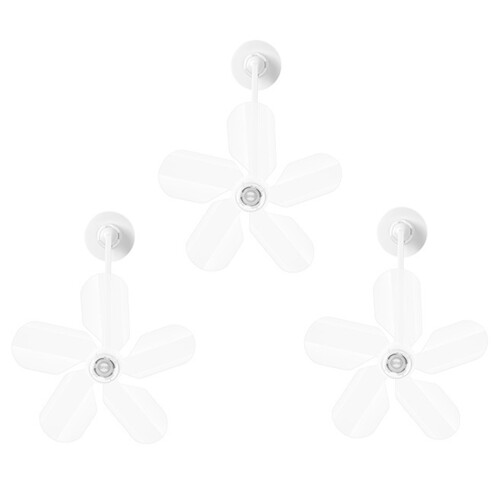 3PCS Wall Mounted Air Conditioning Windshield Baffle-White