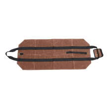firewood carrier, waxed canvas, wood carrying bag, firewood holder, fireplace, wood stove, accessories, wood carrying bag (brown)